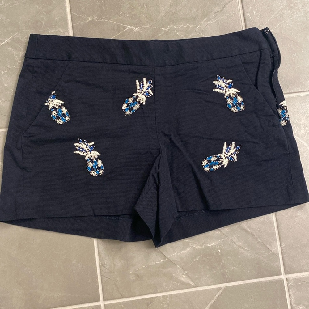 Navy Blue Pineapple Short